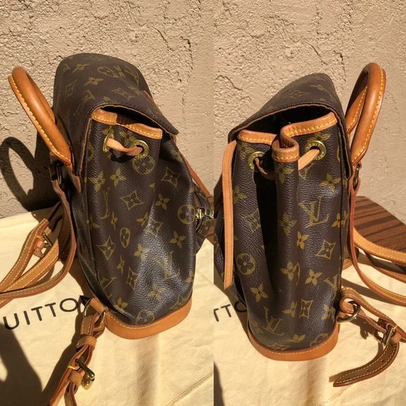 💎 Kendall Jenner 💎 mini BACKPACK Louis Vuitton montsouris pm RARE - Picture 9 of 16